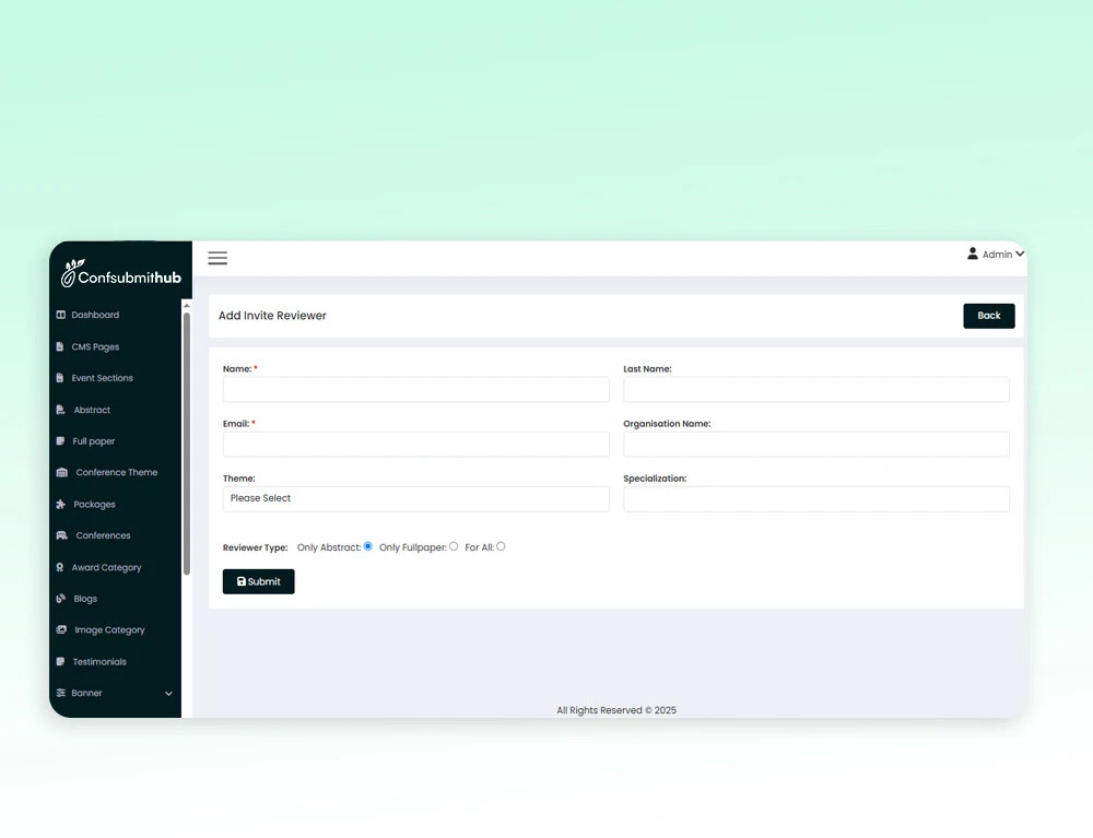 Reviewer Invitation System